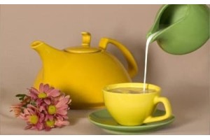 Зеленый чай с молоком